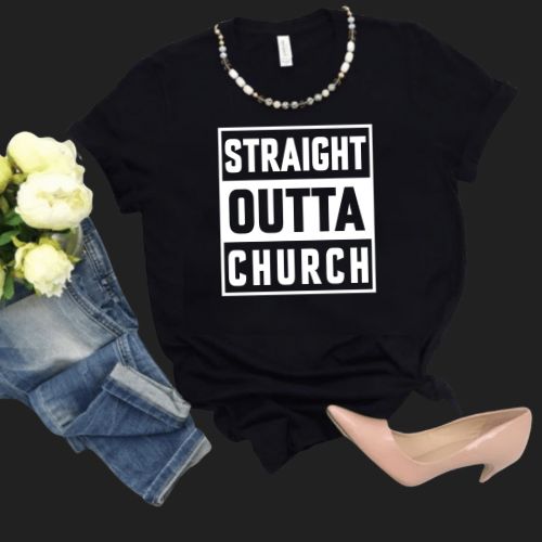 Straight Outta Church Unisex T-shirt