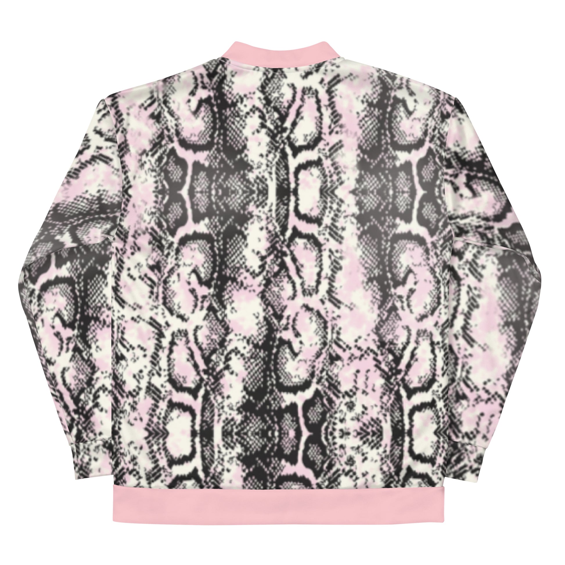 Women’s Pink Snake Bomber Jacket